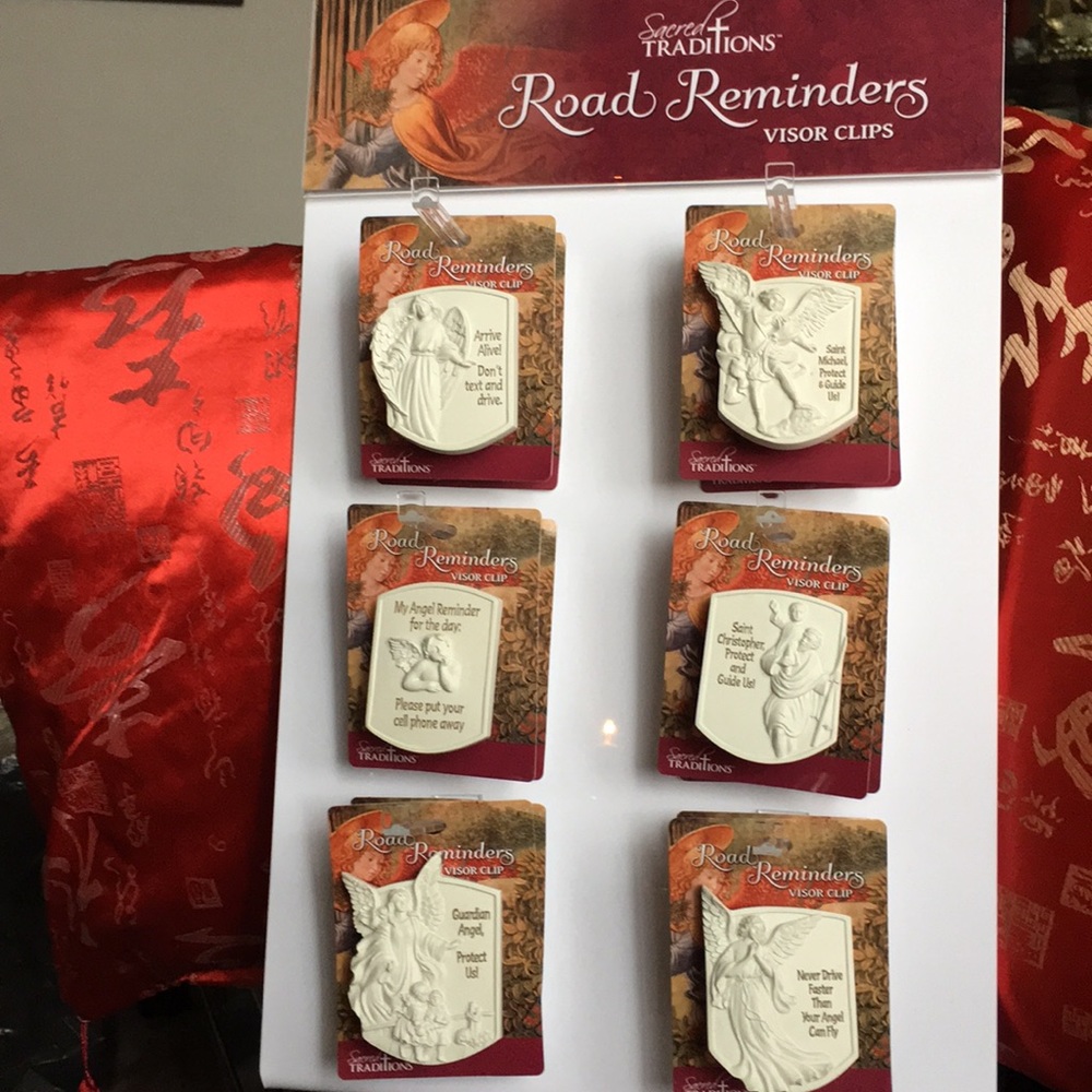 RESERVED - Set of 3 New Road reminders resin visor clips